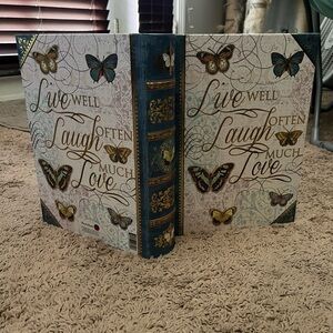 Butterfly secret compartment book Box